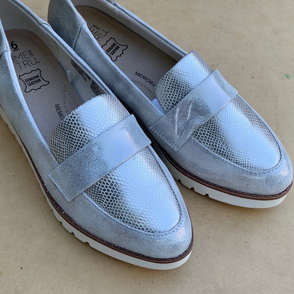 Ladies Time and Tru Wedge Loafers Women Shoe New - Picture 7 of 8